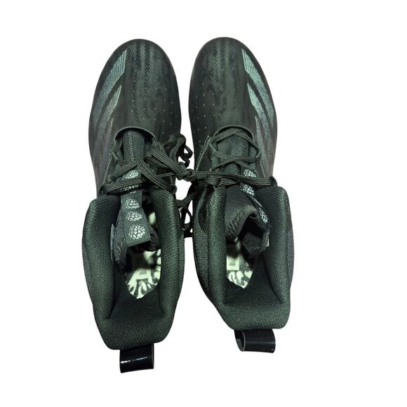 Men\'s 10.5 Adidas Adizero Chaos Athletic Football Cleats Shoes Black ID9103 New